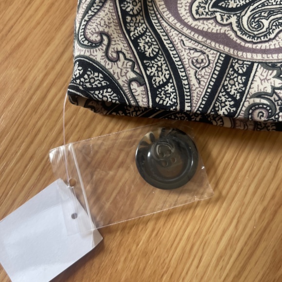 NWT ambition Paisley Print Button Up Fit and Flare Jacket / Coat Size Medium - Picture 8 of 9